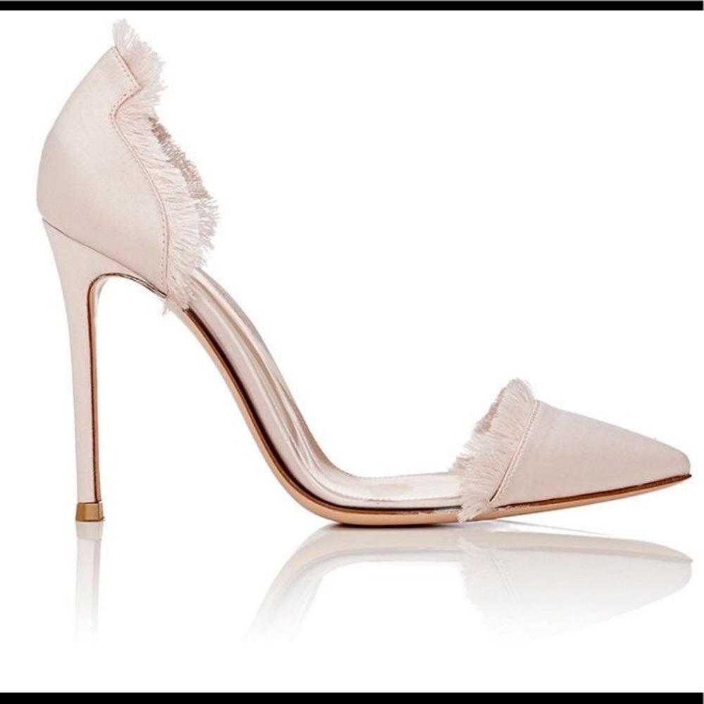 NEW Gianvito Rossi Caribe Plexi Satin & Pvc pumps
